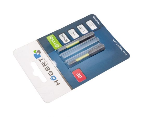 Биты ударные Т10, 50 мм, сталь S2, 2 шт HOEGERT TECHNIK HT1S165 – изображение 3