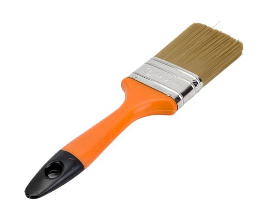 Плоская кисть Петрович 50 мм, искусственная щетина, пластиковая рукоятка 4100002363 – изображение 3