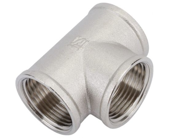 Тройник STI латунный Ду20 (3/4") никелированный D270-05069 – изображение 3