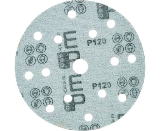 Круг абразивный на пленке 150 мм, P120, 15 отв., 100 шт EASY PRO 7112010 – изображение 4