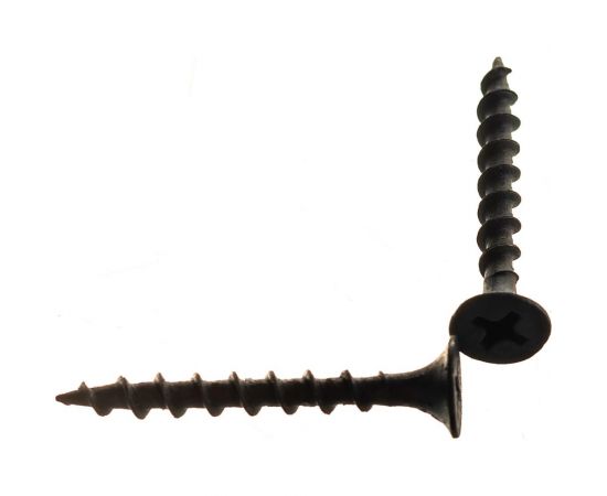 Саморез по дереву для ГКЛ Метизный двор 3,5x32, крупная резьба, оксидированный, 500 шт. 4607159062468 – изображение 4