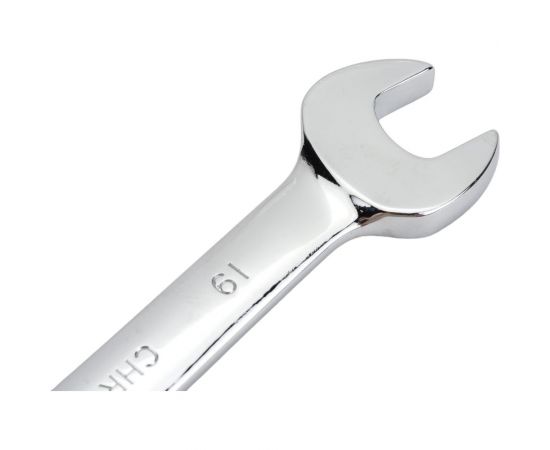 Комбинированный трещоточный реверсивный ключ 3 в 1 HORTZ 14х17-19 хром. HOR 121286 – изображение 4