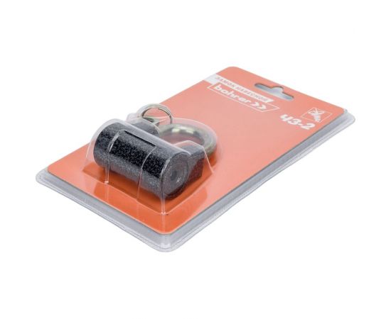 Навесной замок Bohrer ЧЗ-2 дужка сталь, 10 мм, 3 ключа, корпус чугун, 54 мм 71030541 – изображение 4