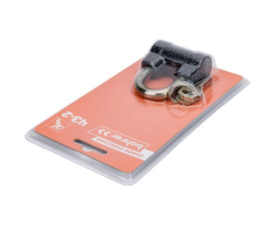 Навесной замок Bohrer ЧЗ-2 дужка сталь, 10 мм, 3 ключа, корпус чугун, 54 мм 71030541 – изображение 5