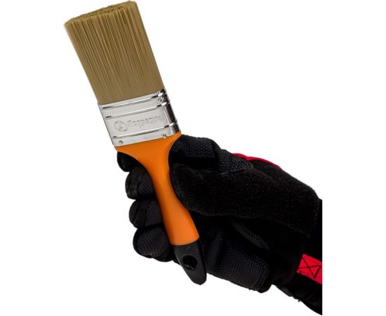 Плоская кисть Петрович 50 мм, искусственная щетина, пластиковая рукоятка 4100002363 – изображение 6