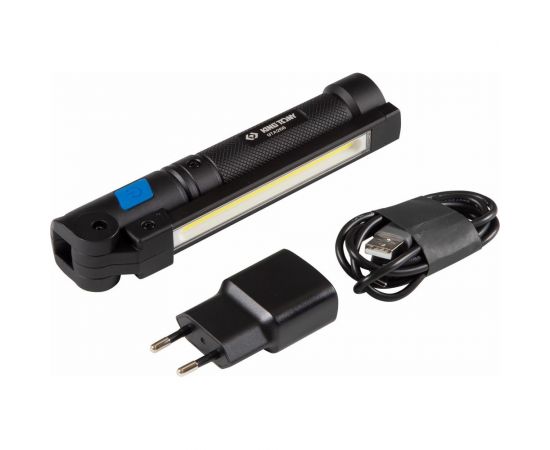 Светодиодный шарнирный фонарь KING TONY магнит, 1+1 элементов, Li-Ion, 3,7 В 9TA268A – изображение 8