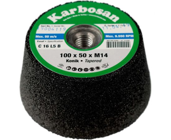 Круг шлифовальный (100х50х14 мм) Karbosan 14200 – изображение 9