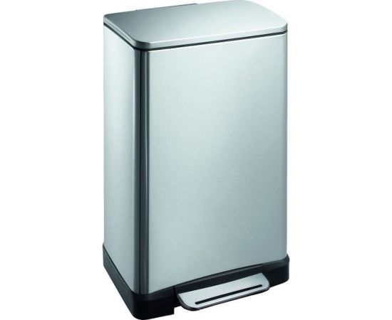 Урна с крышкой PRIMANOVA прямоугольная, серый, 30 л, металл D-14679 