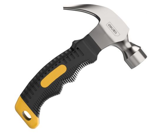 Молоток-гвоздодер DELI DL441008 укороченный, 250 г, 160 мм, эргономичная прорезиненная рукоять 114785 – изображение 11