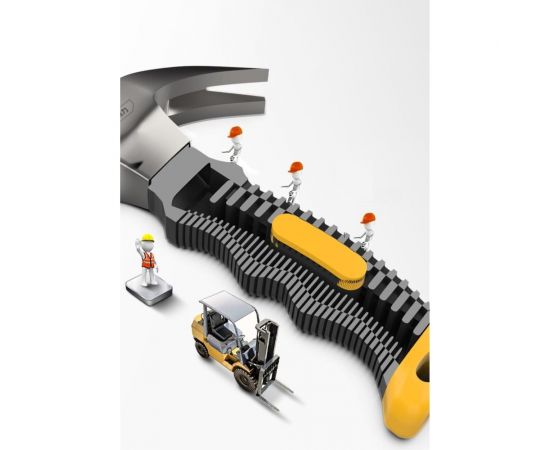 Молоток-гвоздодер DELI DL441008 укороченный, 250 г, 160 мм, эргономичная прорезиненная рукоять 114785 – изображение 12