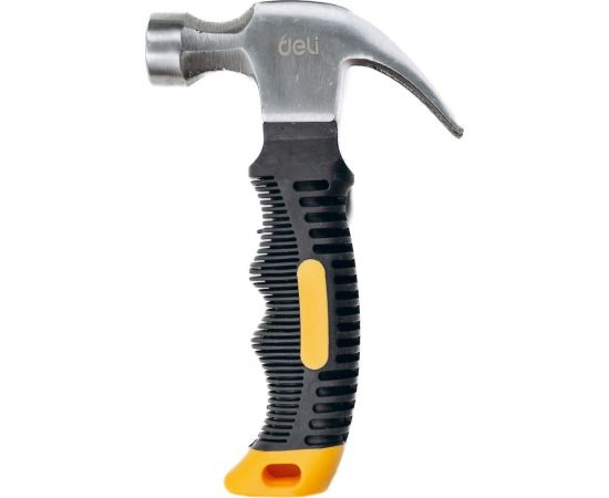 Молоток-гвоздодер DELI DL441008 укороченный, 250 г, 160 мм, эргономичная прорезиненная рукоять 114785 – изображение 14