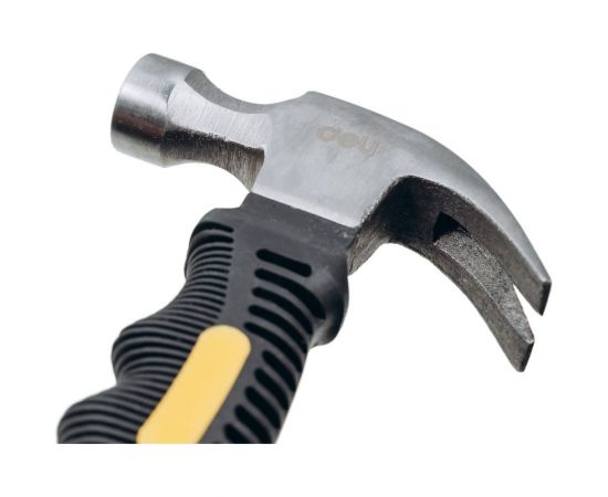 Молоток-гвоздодер DELI DL441008 укороченный, 250 г, 160 мм, эргономичная прорезиненная рукоять 114785 – изображение 16