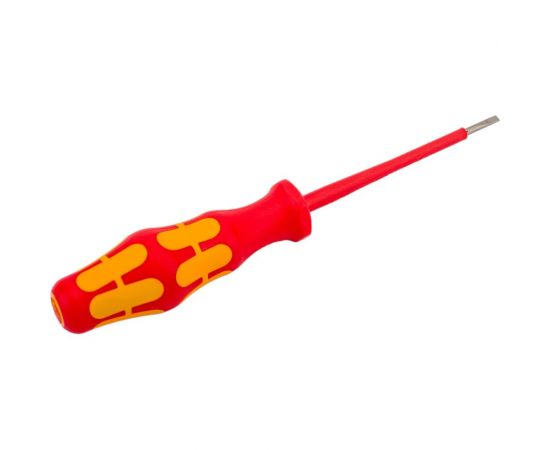 Шлицевая отвёртка WERA 160 i SL VDE SB SL 2,5x0,4x80 мм, на подвесе WE-100000 – изображение 2