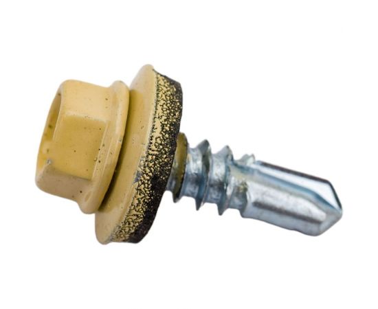 Кровельные саморезы ВИРТУОЗ 5,5х19 мм, RAL 1014, слоновая кость, 200 шт. 600-59406 – изображение 2