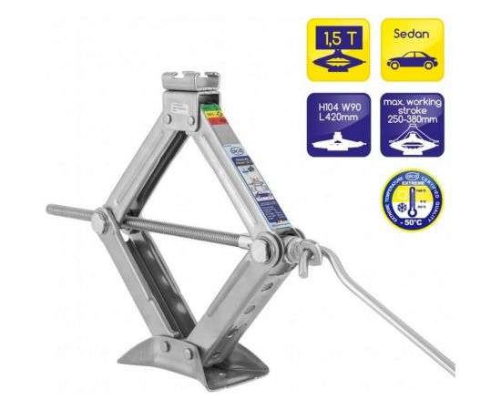 Ромбический домкрат Alca 1,5 т 436000 – изображение 2