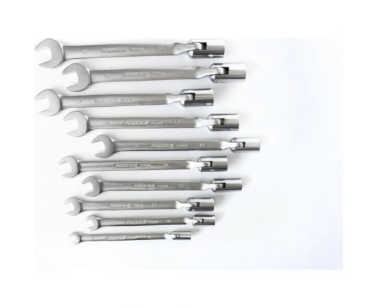 Набор рожково-торцевых ключей Forsage шарнирные, 10 пр 49575 F-5010R – изображение 2