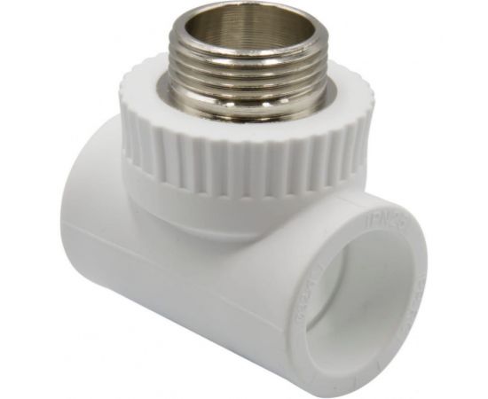 Комбинированный тройник VRT наружная, 32х1х32 EVER plast, белый, Россия 538254 – изображение 2