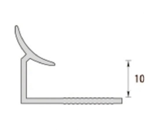 Раскладка внутренняя для плитки Ideal 10 мм, 2.5 м, 151 песок бежевый Вп10 151 ПСК БЕЖ – изображение 2
