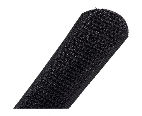 Стяжка-липучка NIKOMAX с жесткой пряжкой, 290x20 мм, черная, 10 шт. NMC-CTV290-20-HB-BK-10 – изображение 3