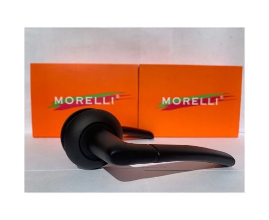 Дверная ручка MORELLI Пиза цвет-черный MH-06 BL 9012846 – изображение 3