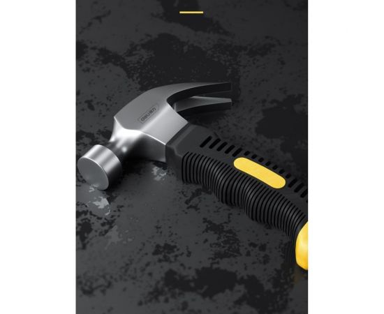 Молоток-гвоздодер DELI DL441008 укороченный, 250 г, 160 мм, эргономичная прорезиненная рукоять 114785 – изображение 4