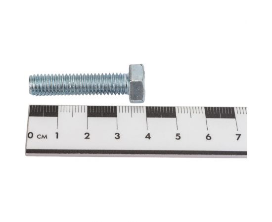 Болт МЕТАЛЛСЕРВИС M8x35, DIN 933, с полной резьбой, оцинк., 30 шт. 1239322 – изображение 4