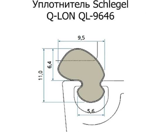 Полиуретановый уплотнитель для дверей ПВХ KOMFORT Москитные системы Schlegel Q-LON черный 14 м УП00602 – изображение 4