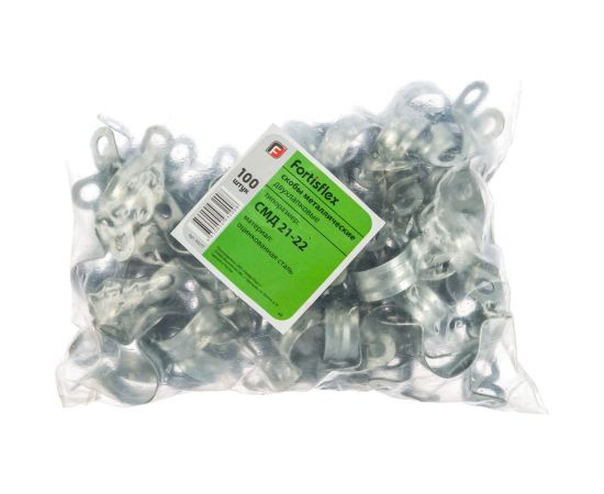Металлическая двухлапковая скоба FORTISFLEX СМД 21-22 49377 – изображение 5