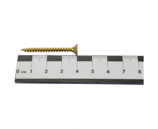 Набор для крепления ВИРТУОЗ дюбель 6x35, шуруп 4x40 потайная головка, желтый цинк, 150 шт. 550-00682 – изображение 5