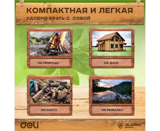 Складная садовая пила DELI DL6006 170 мм, сталь 65MN, 7 зубьев на дюйм, обрезиненная ручка, шлифовка зубов с 3-х сторон, двухрядное распределение кромок 114773 – изображение 7