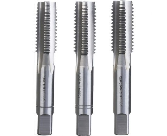 Набор метчиков Ruko из 3-х шт. М 14 Шаг 2.0 мм HSSE-Co5 230140E 