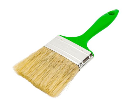 Плоская кисть Управдом ""Lazur"" 75мм, смешанная щетина, пластиковая ручка 4100000552 