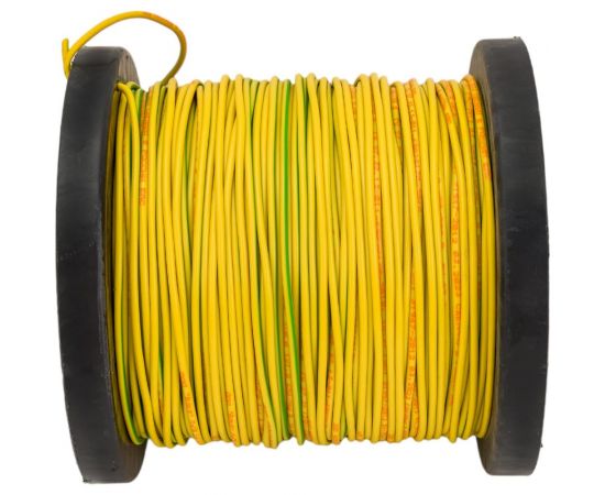Провод ПУГВ Торкабель 1,0 желтый-зеленый 100м на катушке 0749524537035 