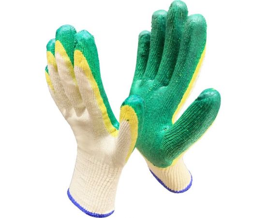 Рабочие перчатки с двойным латексным покрытием Master-Pro® СТАНДАРТ-2Л х/б 3013-CLA2-100 