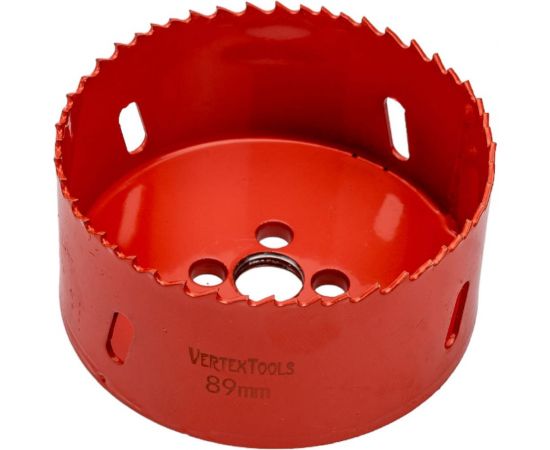 Коронка биметаллическая по металлу 89 мм vertextools 2525-89 