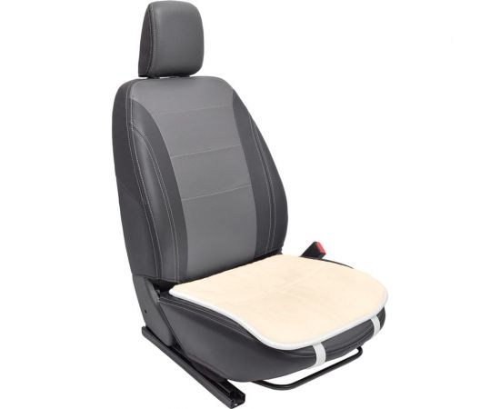 Универсальная сидушка REZKON овчина, белый, передний ряд сидений 8104010100 