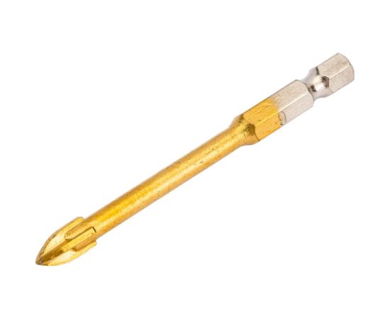 Сверло перьевое по керамограниту, керамике и стеклу 6 мм, 4 грани TORGWIN T474424 