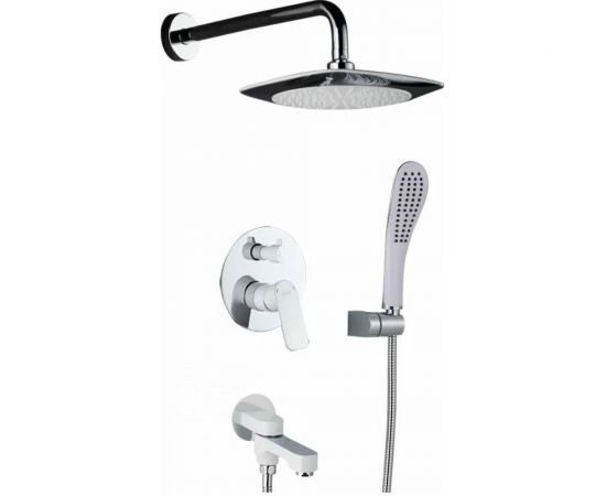 Душевой комплект Gappo G7148-8 белый хром 545103 – изображение 10