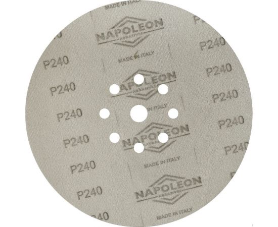 Шлифовальный круг на липучке Giraffe GOLD 100 шт, 225 мм, 9 отв., Р240 ABRAFORM AF100-GG-240 – изображение 3