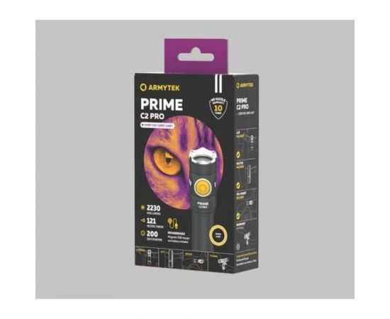 Фонарь Armytek Prime C2 Pro Magnet USB Белый F08101W – изображение 2