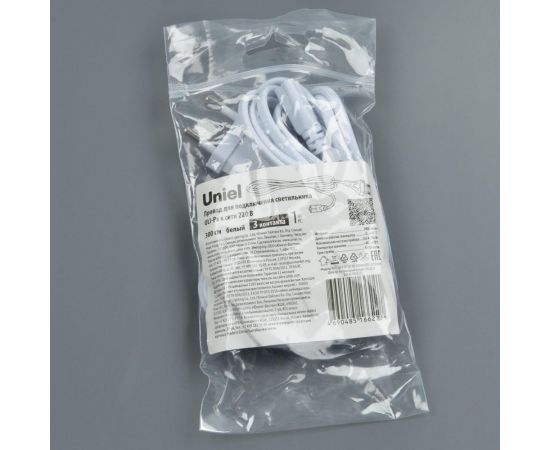 Провод для подключения светильника Uniel ULI-P* UCX-PT3/L10-300 WHITE 1 STICKER UL-00009616 – изображение 2