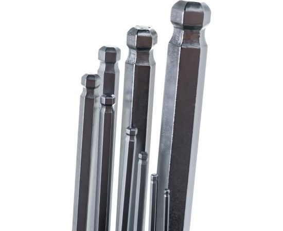 Набор шестигранников YATO 9шт. 1,5-10 мм с шаром YT-0506 – изображение 2