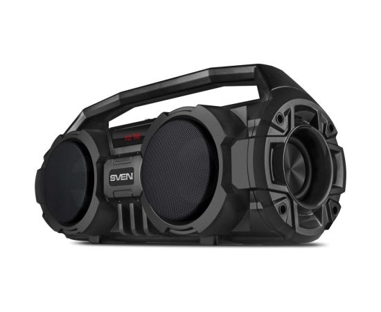 Портативная колонка SVEN АС PS-415 черная, 12 Вт, Bluetooth, FM, USB, microSD, LED-дисплей, 1500 мА*ч SV-019631 – изображение 4