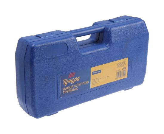 Набор трубных клуппов ТУНДРА 1/4""-3/8""-1/2""-3/4""-1""-1 1/4"" + трещотка в сборе, 9 предметов 4987620 – изображение 2