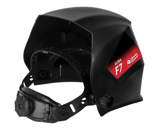 Маска сварочная ULTRA F7 DIN 9-13, Хамелеон, коробка QUATTRO ELEMENTI 908-528 – изображение 5