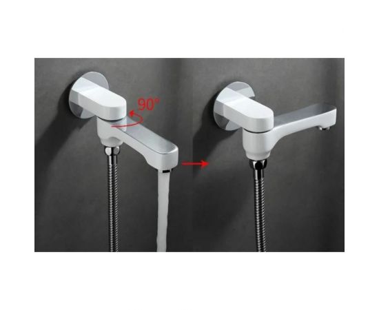 Душевой комплект Gappo G7148-8 белый хром 545103 – изображение 6