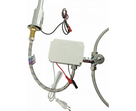 Сенсорный смеситель для кухни OUTE хром, высота 300 мм, однорычажный, монтаж на одно отверстие T991 – изображение 6