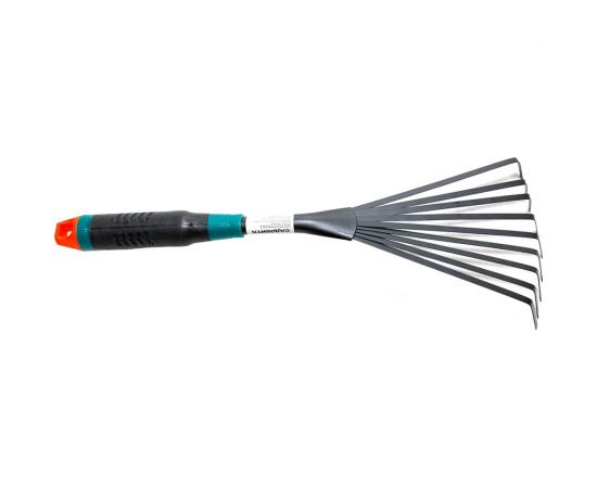 Малые грабли САДОВИТА Веер 9 зубьев, с пластиковой ручкой 00076504 