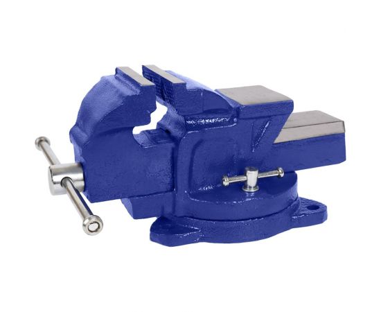 Слесарные поворотные тиски с наковальней KRAFT 80 мм KT 705207 