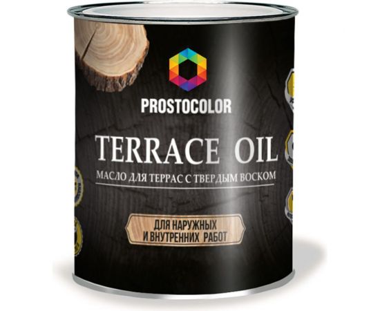 Масло для террас ПРОСТОКОЛОР платина, 0,75 л 83938 